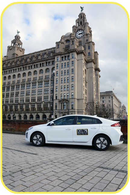 Delta vehicle in Liverpool city centre
